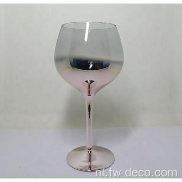 Aangepast gekleurde wijnglas gin -bril